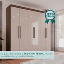 Ver imagem 6 de Guarda-Roupa Ubatuba Plus 6 Portas 3 Gavetas Marrom/New Canion/Off White