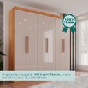 Ver imagem 6 de Guarda-Roupa Ubatuba Plus 6 Portas 3 Gavetas Marrom/Cinamomo/Off White