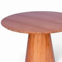 Ver imagem 3 de Mesa de Jantar Redonda para 4 Lugares 120cm Liz Base Cone Amadeirado CCS