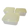 Conjunto Potes Simples 3 Pçs para Alimentos N2260537 -quanhe - 2