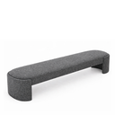 Ver imagem 3 de Recamier Luxo Decorativo Puff Fly 193cm Cama King Estofados:cinza Escuro
