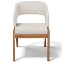 Ver mais imagens de Kit 04 Cadeiras de Jantar e Estar Living Estofada Lince L02 Linho Cru - Lyam Decor