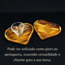 Ver imagem 2 de Jogo de Xícara Pires Madeira Mesa Posta Café da Manha