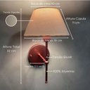 Ver imagem 3 de Kit 2 Arandelas de Parede Clássica Rose Gold Interruptor Cúpula Bege Ref 16 e Lâmpada Branco Quente