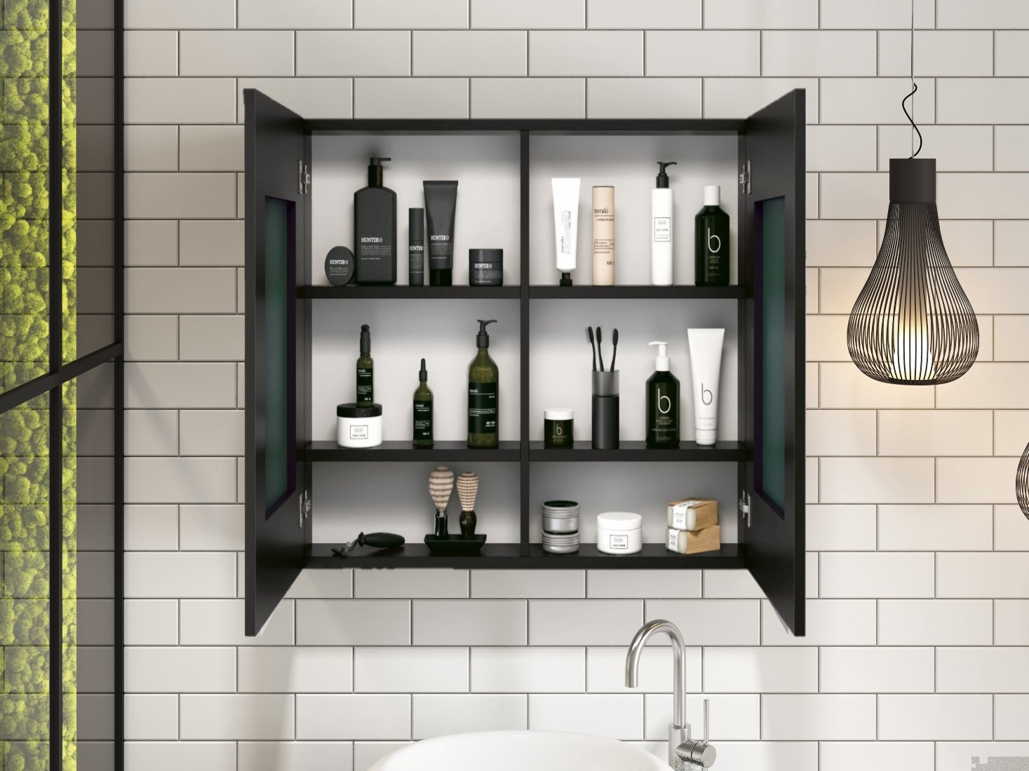 Ver imagem 3 de Espelheira para Banheiro 60:Preta