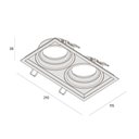 Ver imagem 2 de Spot Embutir Recuado Microborda Duplo Par20 Preto - Interlight