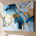 Ver imagem 2 de Quadro Decorativo Azul Marmore Modernos Elegantes para Sala de Estar Grande