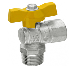 Válvula Esfera Angular 90° Gás M X F 1/2" L Ivm Italy - 1