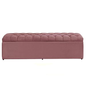 Báu calçadeira sapateira Dubai 1,93 Mt-Veludo Rosa GAT MAGAZINE