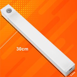 Luminária Led Sensor Presença Armário Recarregável 30cm 3W Branco Quente - 9