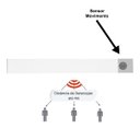 Ver mais imagens de Luminária Led Sensor Presença Armário Recarregável 30cm 3W Branco Quente