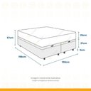 Ver imagem 4 de Cama Box Baú com Colchão de Molas Ensacadas Ortobom Airtech Queen 158cm