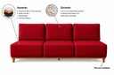 Ver imagem 2 de Sofá Atenas Fixo 180cm - Vermelho