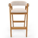 Ver imagem 6 de Kit 02 Banquetas Alta Bar Cozinha Sala de Jantar Bar Nadja L02 Suede Bege - Lyam Decor