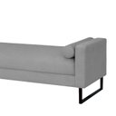 Ver imagem 2 de Recamier Berlim Base Metal 1,20m Linho Cinza - Inova Decorações
