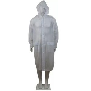 Capa de Chuva com Capuz Classe Pvc Adulto 100% Impermeável