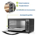 Ver imagem 4 de Forno Forninho Bancada Elétrico Grande Dupla Resistência 52 Litros 127v Britânia