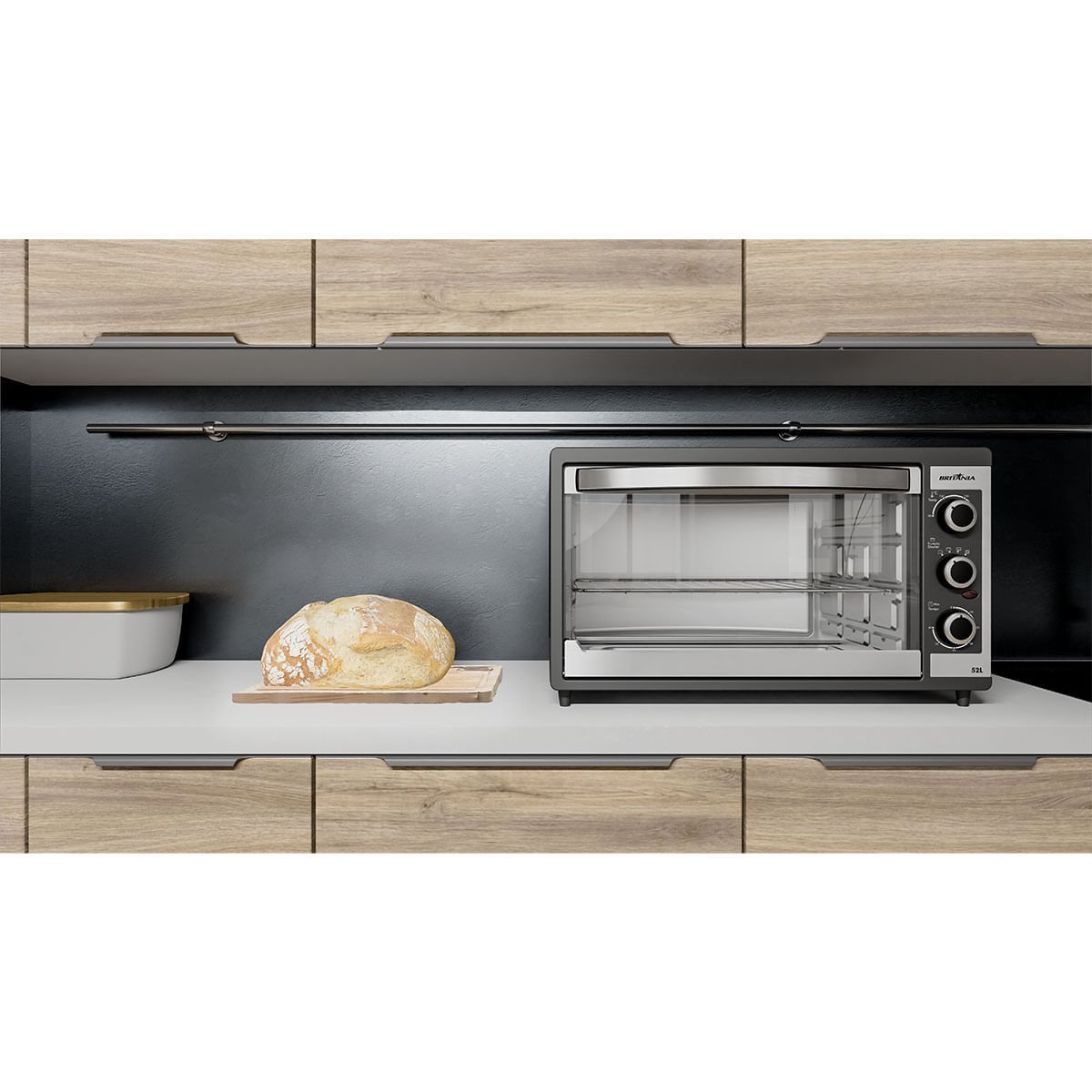 Forno Elétrico Britânia Bfe55p Dupla Resistência 52l 127v - 5