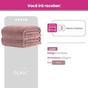 Ver imagem 2 de Kit 2 Manta Cobertor Casal Luster Canelada 180x220cm Antialérgico Super Macio Premium Rose