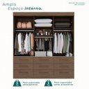 Ver imagem 2 de Guarda Roupa Olinda Plus com Espelho 3 Portas 9 Gavetas