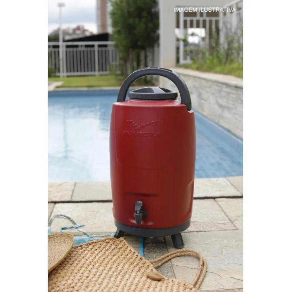 Botijãotermico Tripe Velvet Vermelho 12 Litro - 2