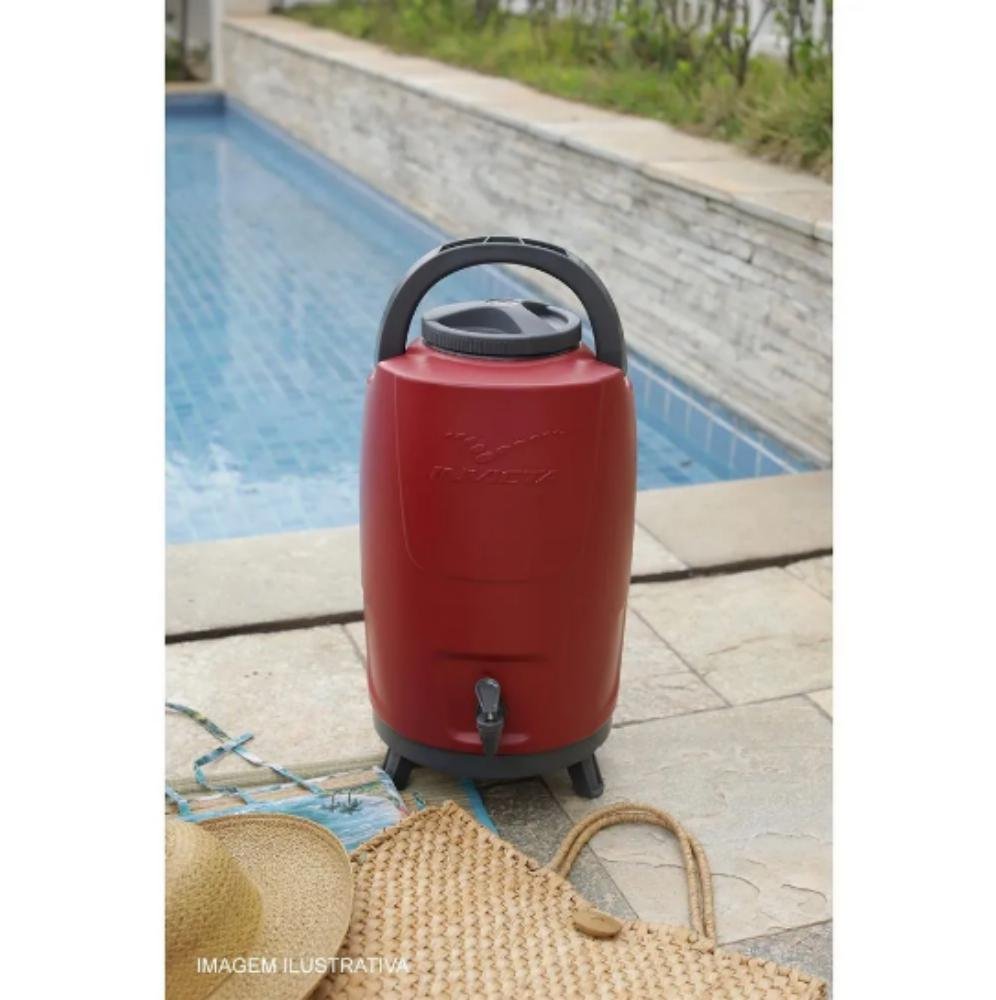 Botijãotermico Tripe Velvet Vermelho 12 Litro - 3