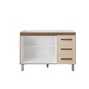 Ver imagem 3 de Balcão para Pia Bianca 120 Cm Savana Off White Q3 Moblis Savana Off White
