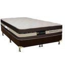 Ver imagem 1 de Cama Box King: Colchão Molas Luckspuma MasterPocket Ensacadas Esplendor + Base CRC Suede Brown(193x2