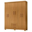 Ver imagem 1 de Guarda Roupa Casal Modena 6 Portas Carvalho Americano - Incorplac