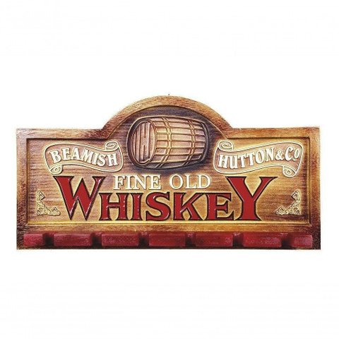 Placa Suporte Copos Porta Espetos Whisky 217