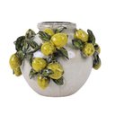 Ver imagem 1 de Vaso Decorativo Limao Siciliano Branco e Amarelo