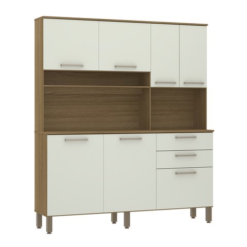 Cozinha Compacta 353 -7 Portas-2 Gv Avela/arenas- Moderno e Sofisticado-luciane