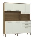 Ver imagem 1 de Cozinha Compacta 353 -7 Portas-2 Gv Avela/arenas- Moderno e Sofisticado-luciane