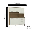 Ver imagem 3 de Cozinha Compacta 353 -7 Portas-2 Gv Avela/arenas- Moderno e Sofisticado-luciane