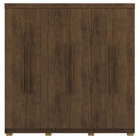 Guarda Roupa Casal 6 Portas 2g 218 Cm 10037 Imbuia Vlr