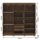 Ver imagem 3 de Guarda Roupa Casal 6 Portas 2g 218 Cm 10037 Imbuia Vlr