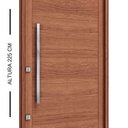 Ver imagem 4 de Porta Pivotante de Alumínio Amadeirada com Puxador de 1 Metro 225x130 Alumínio Abertura Esquerda