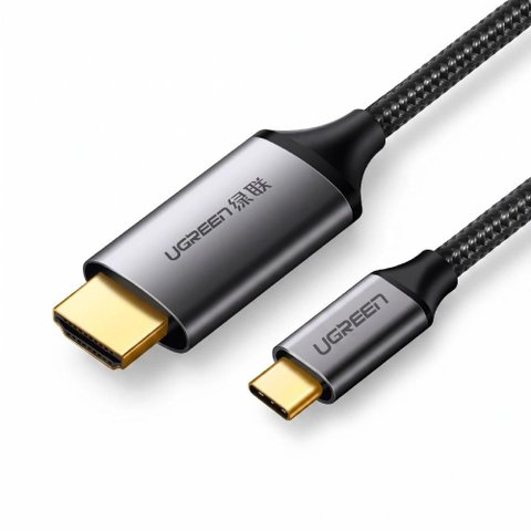 Cabo Conversor USB-C para HDMI Ugreen 1,5 Metros - 4k 60hz - 5.4GBPS - Preto - MM142 - 50570