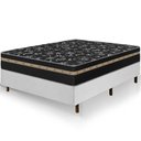 Ver imagem 2 de Cama Box Branca + Colchão Casal Ortho Suport Ortopédico Espuma D33 Pillow Paparazzi 138x188x65cm
