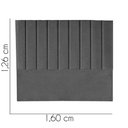 Ver imagem 3 de Cabeceira Carla Pé Plástico 160cm Queen Size Para Cama Box Quarto Linho Cinza - Gat Magazine