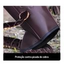 Ver imagem 3 de Perneira Couro Sint Contra Picada Cobra Escoriações Sayro
