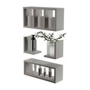 Ver imagem 3 de Kit Nichos Prateleiras Versalhes para Banheiro Decorativo Branco