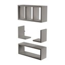 Ver imagem 1 de Kit Nichos Prateleiras Versalhes para Banheiro Decorativo Branco