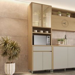 Paneleiro 4 Portas 1 Gaveta Condessa 100% Mdf - 1