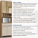 Ver mais imagens de Paneleiro 4 Portas 1 Gaveta Condessa 100% MDF Marrom/Carvalho/Greige