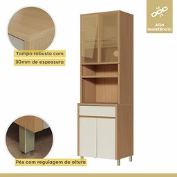 Paneleiro 4 Portas 1 Gaveta Condessa 100% Mdf - 4