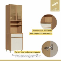 Paneleiro 4 Portas 1 Gaveta Condessa 100% Mdf - 3