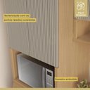 Ver mais imagens de Paneleiro 4 Portas 1 Gaveta Simone Mendes 100% MDF Marrom/Carvalho/Greige