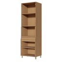 Ver imagem 4 de Paneleiro 4 Portas 1 Gaveta Simone Mendes 100% MDF Marrom/Carvalho/Greige
