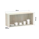 Ver imagem 3 de Armário Basculante 80cm 1 Porta Luci Legno Crema C/Connect